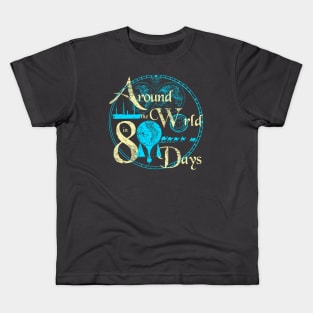 AROUND THE WORLD IN 80 DAYS Kids T-Shirt